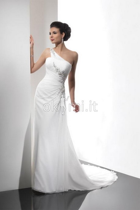 Vestito sposa monospalla