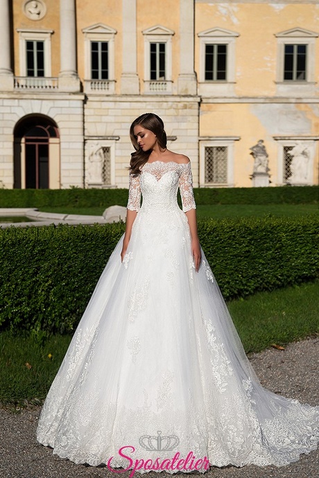 Abiti da sposa da principessa con swarovski