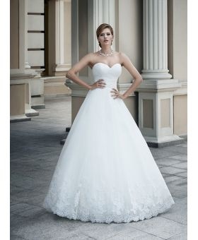 Abito da sposa scollo a cuore