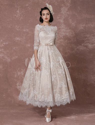 Abito da sposa vintage pizzo