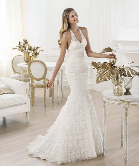 Abito sposa scollo americana