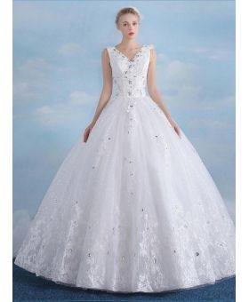 Vestito da sposa gonfio