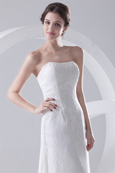 Vestito sposa corto pizzo