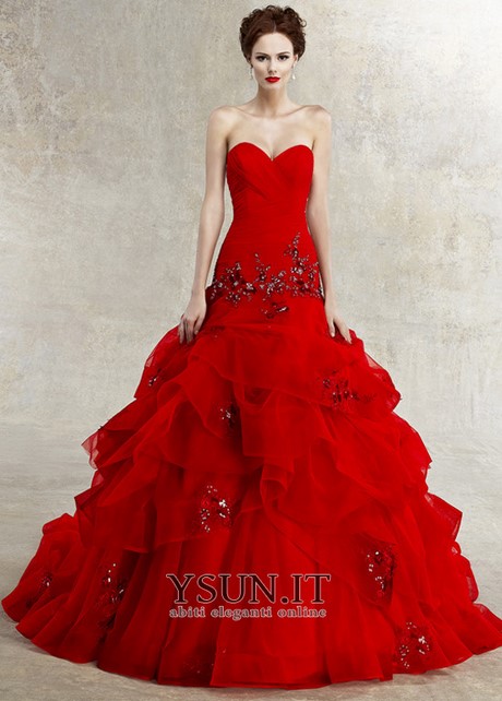 Sposa abito rosso