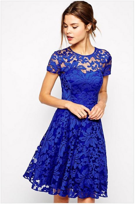 Vestito blu elegante donna