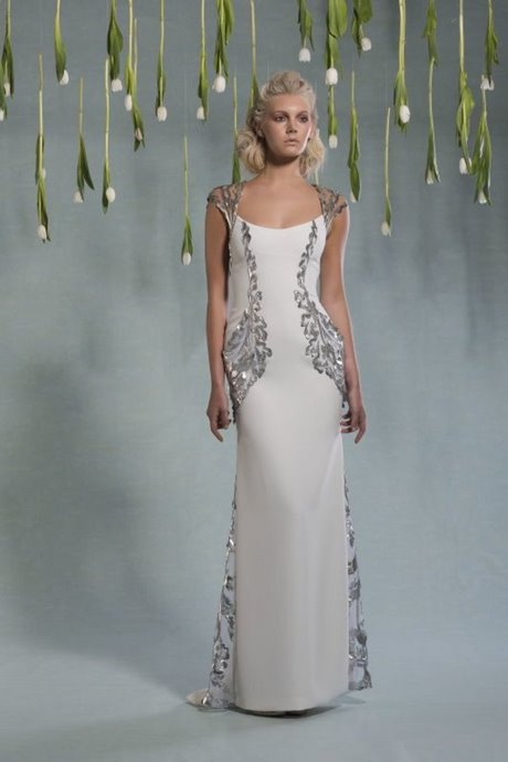 Vestito da sposa grigio perla