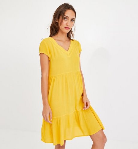 Vestito donna giallo