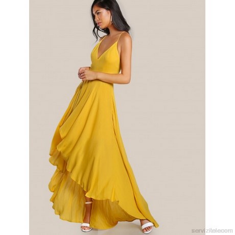 Vestito giallo donna