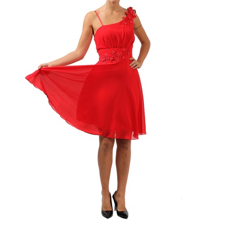 Vestito rosso elegante corto