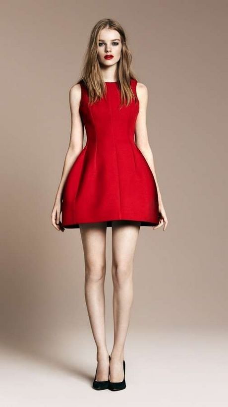 Vestito rosso elegante corto