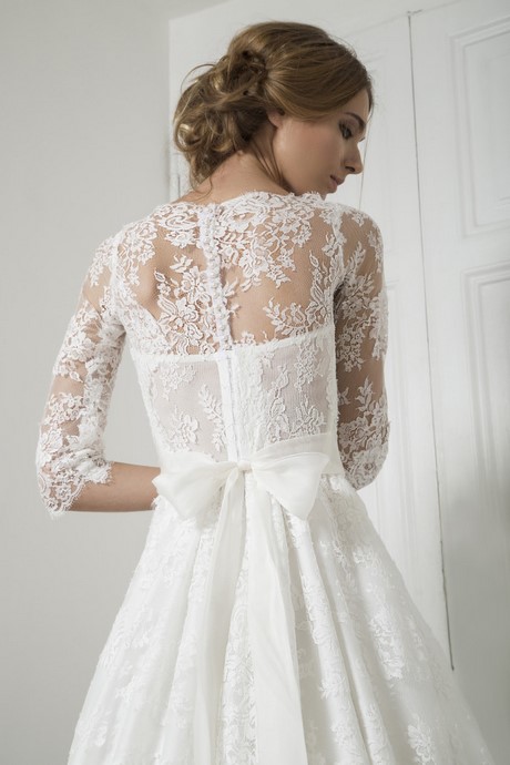 Abito sposa pizzo maniche