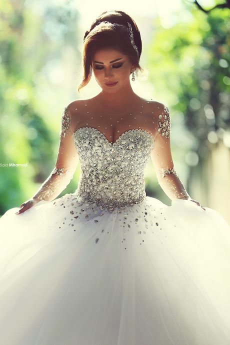 Abito da sposa con brillanti