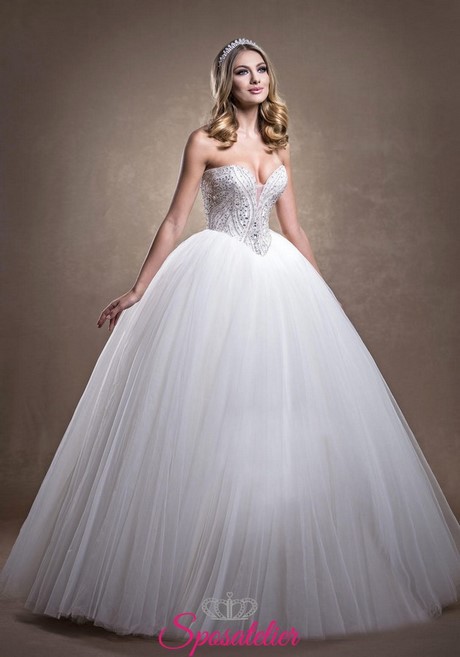 Abito da sposa con brillanti