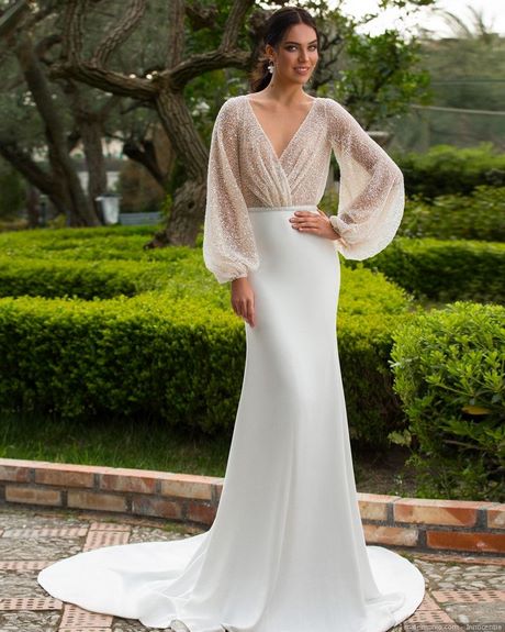 Abito da sposa con perle