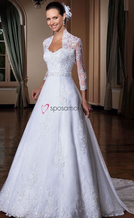 Abito da sposa con perle