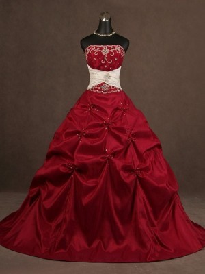 Abito da sposa rosso economico