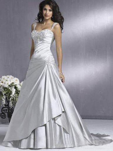 Vestito da sposa argento