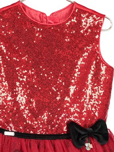 Vestito rosso con paillettes