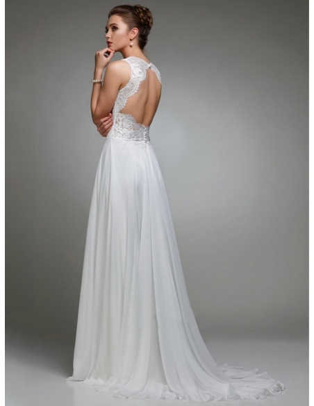 Abito da sposa pizzo semplice