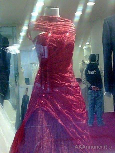 Vestito rosso bordeaux