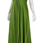 Vestito verde lungo