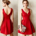 Vestito rosso corto elegante